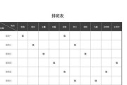 电脑制作排班表教程（简单实用的排班表制作方法，让工作更高效）
