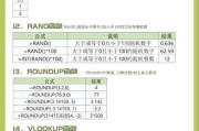 电子表格函数公式大全（探索Excel中常用的函数公式及其应用领域）
